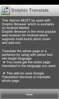 Dolphin Translate android App screenshot 0