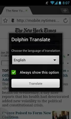 Dolphin Translate android App screenshot 1